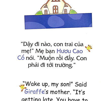 Sách Truyện Tranh Song Ngữ Việt Anh Cho Bé - Ở Trường Thật Là Vui