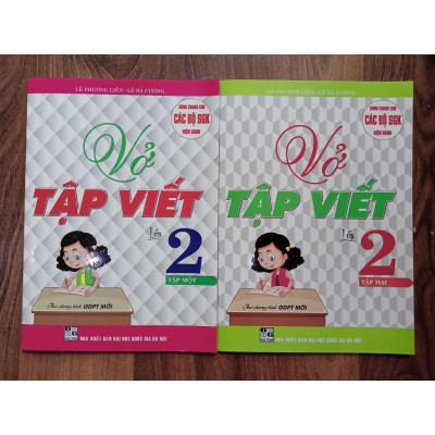 Sách - Combo Vở Tập Viết Lớp 2 (Tập 1+Tập 2) - Theo Chương Trình Giáo Dục Phổ Thông Mới (HA-MK)
