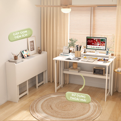 Bàn học gấp gọn thông tinh kiểu nhật tiết kiệm tối đa diện tích thương hiệu IGA - GP309