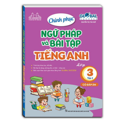 Sách - Global Success - Chinh Phục Ngữ Pháp Và Bài Tập Tiếng Anh Lớp 3 - Có Đáp Án - Combo 2 Tập - Minh Thắng