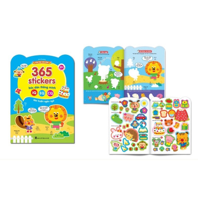 Sách - Combo Bóc Dán Thông Minh 365 (Dành Cho Trẻ Từ 2-6 Tuổi) - Giúp Bé Phát Triển IQ, EQ, CQ (Bộ 6 Cuốn)