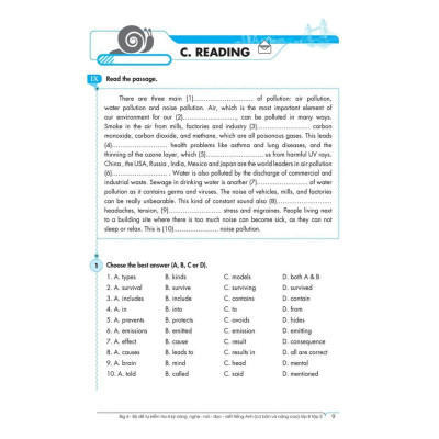 Sách - Big 4 Bộ Đề Tự Kiểm Tra 4 Kỹ Năng Nghe - Nói - Đọc - Viết Cơ Bản Và Nâng Cao Tiếng Anh Lớp 8 - Tập 2 - Megabook