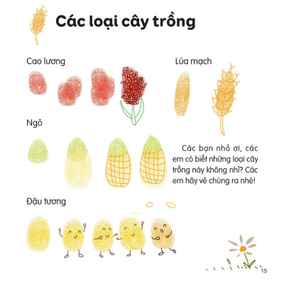 100++ Ý Tưởng Sáng Tạo Vẽ Tranh Bằng Vân Tay - Thực Vật - Bìa Cứng