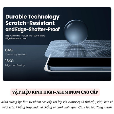 Cường lực chống nhìn trộm Full viền kèm khung cho iPhone 16 Pro Max / 16 Pro hiệu Nillkin Guardian Phủ Nano, vát cạnh 2.5D, lớp Olephobic - Hàng nhập khẩu