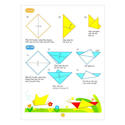 Sách - Em Tập Gấp Hình 3 - 4 Tuổi - Cơ Bản - Đông A
