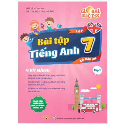 Sách - Global Success - Bài Tập Tiếng Anh 7 - Tập 1 (Có Đáp Án)