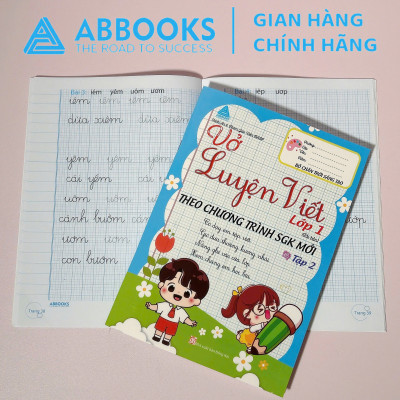 Sách - Vở Luyện Viết Lớp 1 Bộ 2 Tập Theo Chương Trình SGK Mới 