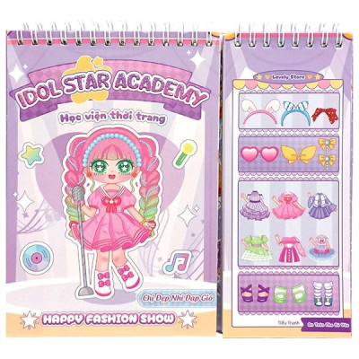 Sách - Idol Star Academy - Học Viện Thời Trang - Happy Fashion Show - Chị Đẹp Nhí Đạp Gió