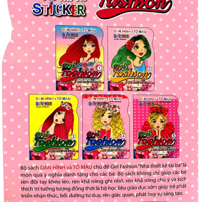Dán Hình Và Tô Màu Sticker - Girl Fashion - Nhà Thiết Kế Tài Ba - Tập 2