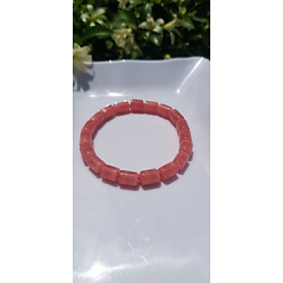 Vòng tay Đá Đào Hoa đẹp Vip hàng đẹp  Chất liệu đá đào hoa Lu Thống Khúc bóng mượt đẹp 6,8mm x dài 10mm Màu hồng tươi bóng đẹp  Nữ mệnh hỏa, mệnh thổ ạ Công dụng may mắn, tài lộc, tốt sức khỏe, xinh đẹp tay ạ