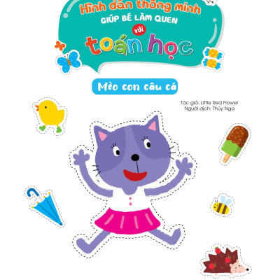 Hình Dán Thông Minh Giúp Bé Làm Quen Với Toán Học - Mèo Con Câu Cá