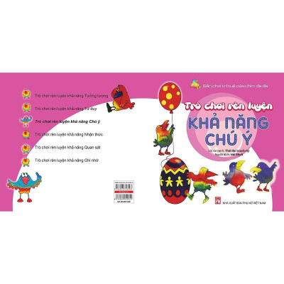 Sách - Trò Chơi Rèn Luyện Khả Năng Chú Ý  - Sân Chơi Trí Tuệ Của Chim Đa Đa - NXB Phụ Nữ