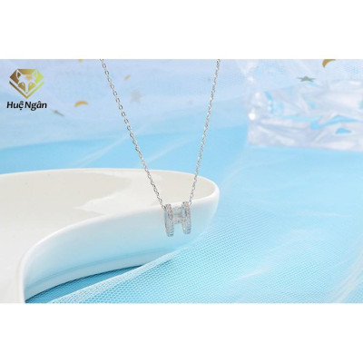 Dây chuyền bạc Ý 925 Huệ Ngân - Chữ H-Heart Biểu tượng trái tim PP1752