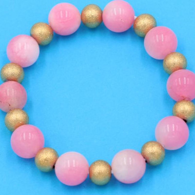 Chuỗi đeo tay - đá ngọc tủy hồng 10 ly VNTHHVT1 - hợp mệnh Hỏa, mệnh Thổ