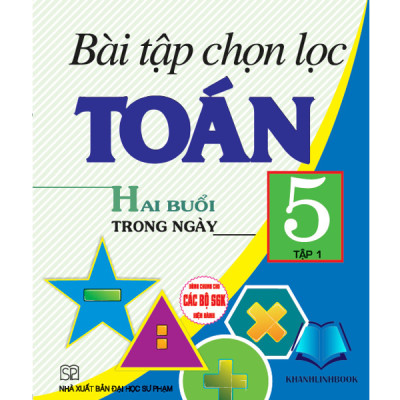 Sách - Combo Bài tập chọn lọc toán 5 - tập 1 + 2 - hai buổi trong ngày (dung chùng cho các bộ sgk hiện hành) (HA)