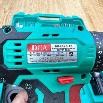 BỘ MÁY THAN KHÔNG CHỔI THAN DÙNG PIN 12V/2AH*2 DCA ADJZ23-10TK - HÀNG CHÍNH HÃNG