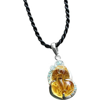 Tỳ Hưu Pha Lê Bọc Bạc Ngọc Quý Gemstones MD29 - Vàng