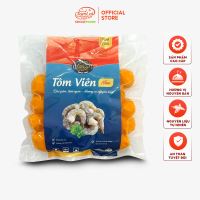 Tôm viên Tâm Lợi, loại cao cấp - Hương vị tự nhiên - Đảm bảo sức khỏe - Giao nhanh trong 3h - 200gr