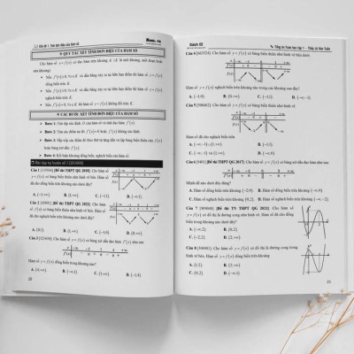 Bộ Sách lớp 12 Chương trình mới - Tổng Ôn Toán Học (Tập 1/Tập 2 Tùy Chọn) - MoonBook