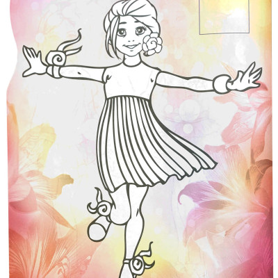 Dán Hình Và Tô Màu Sticker - Girl Fashion - Nhà Thiết Kế Tài Ba - Tập 1