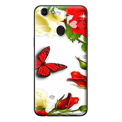Ốp lưng cho Oppo F5 Youth BƯỚM ĐỎ 1 - Hàng chính hãng