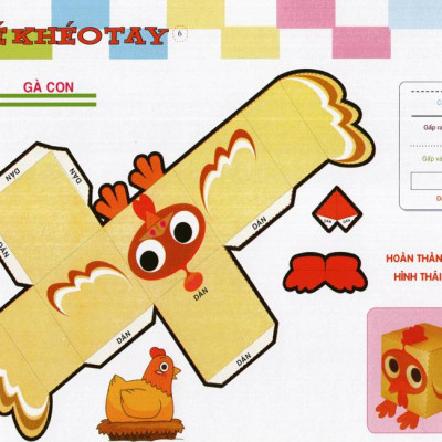 Cắt Và Dán  Hình 3D - Bé Khéo Tay - Thế Giới Sáng Tạo