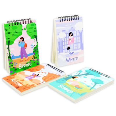 Sổ Lò Xo Note 4 Mùa A6 - Kẻ Ngang - 160 Trang 80gsm - The Sun - Autumn