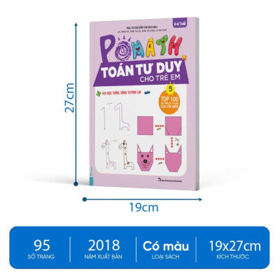 Sách - Bộ sách Pomath – Toán tư duy cho trẻ em từ 4 - 6 tuổi