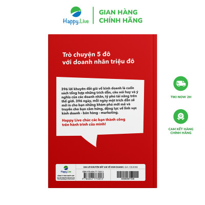 396 Lời Khuyên Đắt Giá Về Kinh Doanh – Trò chuyện 5 đô với doanh nhân triệu đô