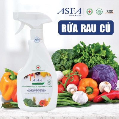 [Combo 2 chai] Nước rửa rau củ quả ASFA khử mùi khử khuẩn 500ml