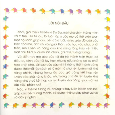 Sân Chơi Trí Tuệ Của Chim Đa Đa - Trò Chơi Rèn Luyện Khả Năng Tưởng Tượng (Tái Bản 2022)