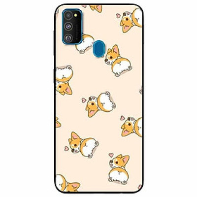 Ốp lưng dành cho Samsung M30s mẫu Cún Corgy Làm Kiểu
