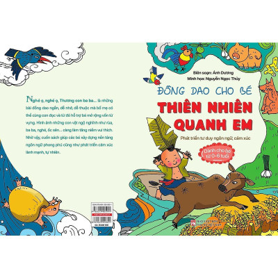Sách - Đồng Dao Cho Bé - Thiên Nhiên Quanh Em - Phát Triển Tư Duy Ngôn Ngữ, Cảm Xúc - NXB Phụ Nữ