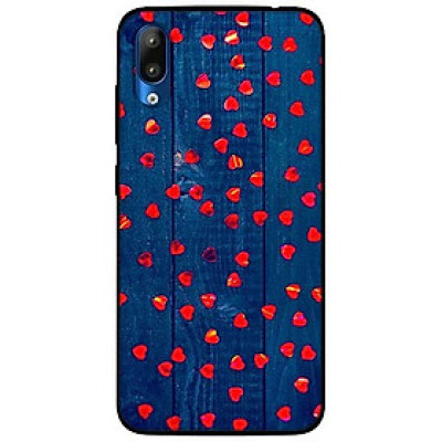 Ốp lưng dành cho Vsmart Star mẫu Hoạ Tiết Trái Tim Nhỏ Nền Gỗ Xanh