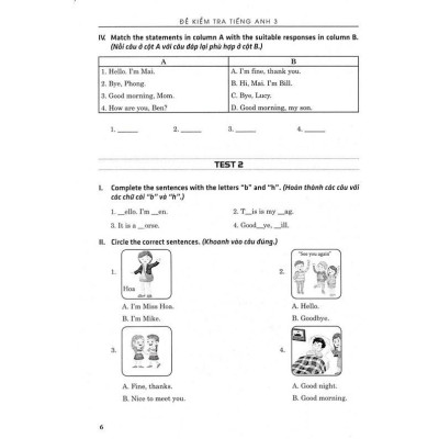 Sách - Đề kiểm tra Tiếng Anh 3 - có đáp án (biên soạn theo chương trình gdpt mới) (HA-MK)