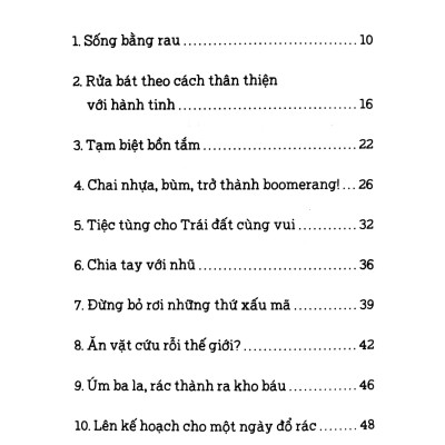 Giải Cứu Địa Cầu - 50 Cách Giảm Lượng Rác Thải Và Cứu Thế Giới