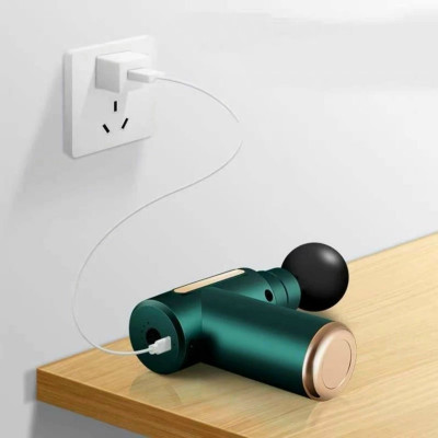 Máy Massage Cầm Tay, Súng Massage Cầm Tay Đa Năng Với 4 Đầu Massage, 6 Chế Độ, Màu Ngẫu Nhiên - Hàng Nhập Khẩu