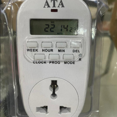 Ổ cắm hẹn giờ ATA AT-20N hẹn giờ điện tử tắt mở tự động thiết bị điện - Hàng chính hãng