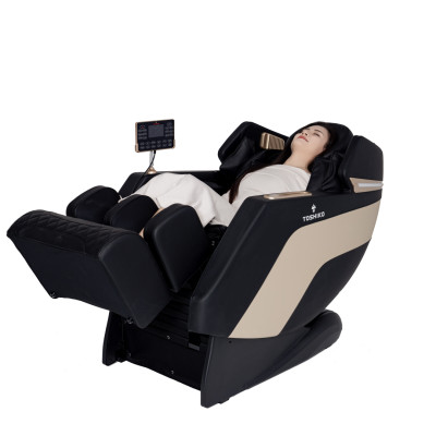Ghế massage toàn thân Toshiko T86 Pro, ghế massage sử dụng con lăn 4D massage di chuyển, tính năng điều khiển giọng nói, nhiệt hồng ngoại