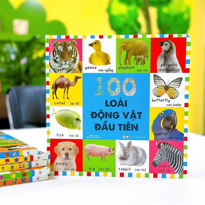 Sách - Loài Động Vật Đầu Tiên - Bộ  Từ Vựng Đầu Đời Cho Bé - Tân Việt Books