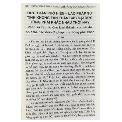 Sách - Nếu Muốn Phật Pháp Hưng - Chỉ Tăng Tán Thán Tăng - Chính Thông Book