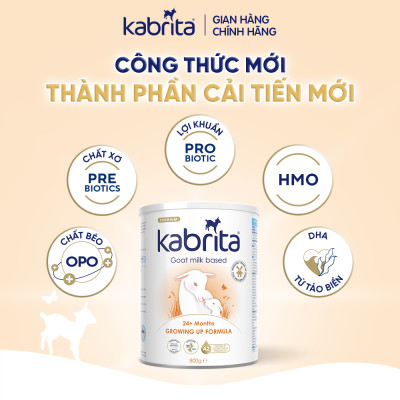 Thùng 6 lon Sữa dê Kabrita số 3 cho trẻ trên 24 tháng - Lon 800g