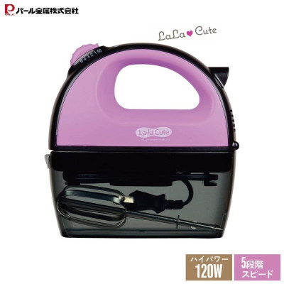 Máy đánh trứng cầm tay Lala Cute 120W - Màu tím - Hàng nhập khẩu Nhật Bản