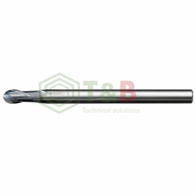 Dao Phay Cầu R0.85x2.5x50L Union Tool CSEB2010-0250,Dao phay ngón gia công trước nhiệt, đồng, nhôm