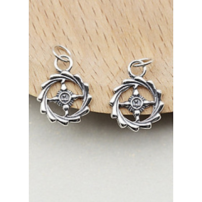 Combo 2 cái charm bạc hình bánh lái treo - Ngọc Quý Gemstones