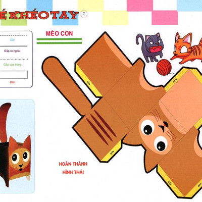 Cắt Và Dán Hình 3D - Bé Khéo Tay
