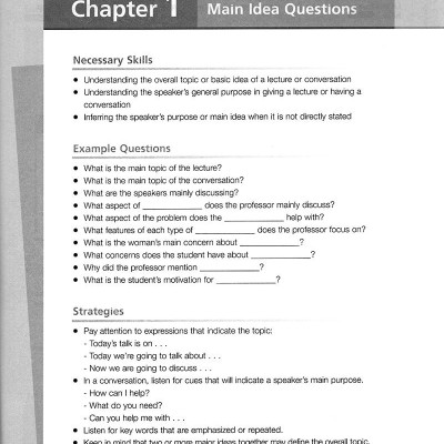 Mastering Skills For The Toefl Ibt - Listening