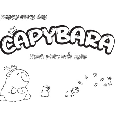 Sách Capybara Happy Everyday - Hạnh Phúc Mỗi Ngày ABBOOKS