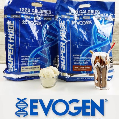 [Chính hãng] Evogen Super Huge (5.4KG), Sữa Tăng Cân & Cơ Nạc Cao Cấp, 50g Protein, 22g EAA, 10g BCAA, Potent Evozyme