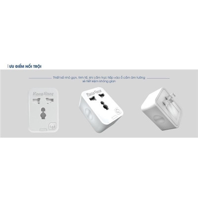 Ổ Cắm Thông Minh 16A - Ổ Cắm Wifi Rạng Đông 3500W - Chức Năng Hẹn Giờ, Điều Khiển Từ Xa Bằng Điện Thoại